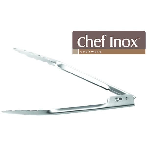 TONGS STAINLESS STEEL 25CM - CHEF INOX