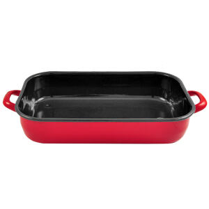 BAKING DISH INDUCTION ENAMEL RED - URBAN STYLE