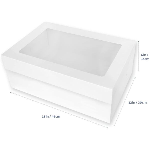 CAKE BOX RECTANGLE 12"X18"- LOYAL