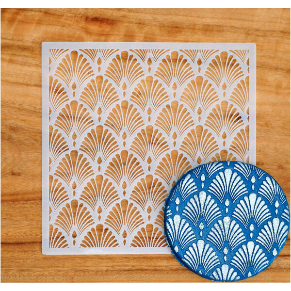 STENCIL PARAMOUNT PALMETTE - SWEET THEMES