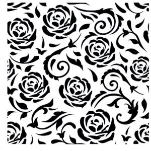 STENCIL ROSES - SWEET THEMES