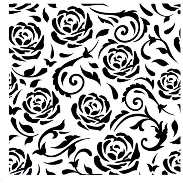 STENCIL ROSES - SWEET THEMES
