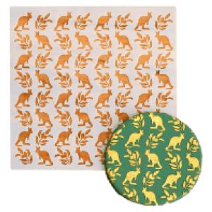 STENCIL GUM LEAF AND KANGAROO - SWEET THEMES
