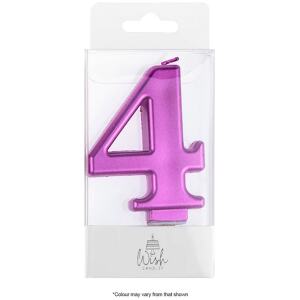CANDLE NO 4 PINK METALIC - WISH