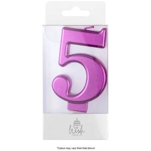 CANDLE NO 5 PINK METALIC - WISH