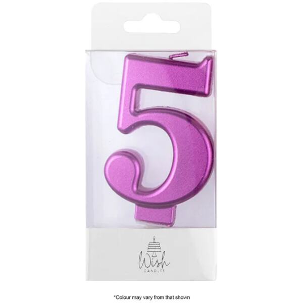 CANDLE NO 5 PINK METALIC - WISH