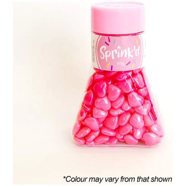 HEARTS BRIGHT PINK - SPRINK'D