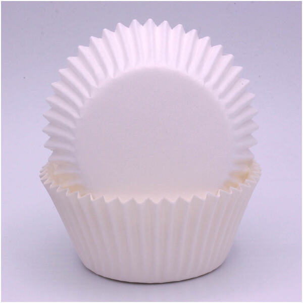 BAKING CUPS 550MM WHITE 100PK - LEMON TREE