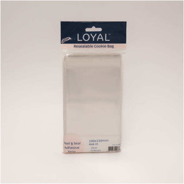 COOKIE BAGS PEEL & SEAL 100X150MM 100PK - LOYAL