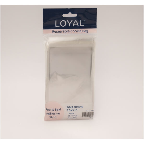 COOKIE BAGS PEEL & SEAL 90X130MM 100PK - LOYAL