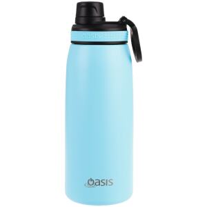 WATER BOTTLE SCREW TOP 780ML ISLAND BLUE - OASIS
