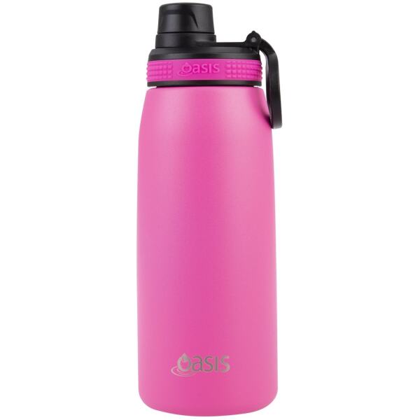 WATER BOTTLE SCREW TOP 780ML NEON PINK - OASIS
