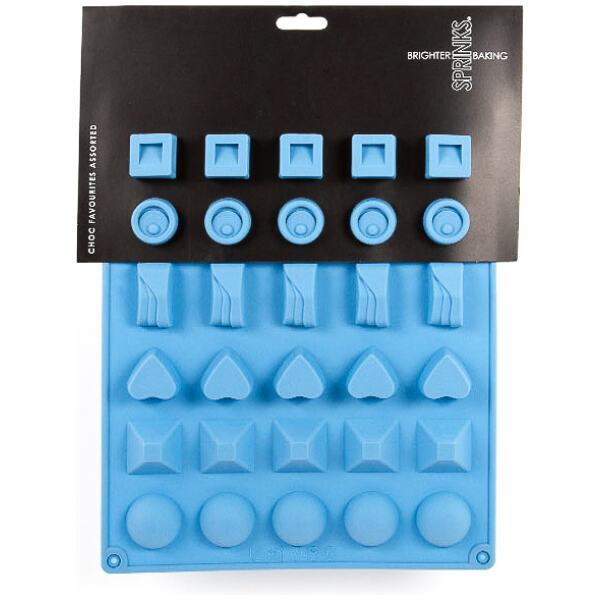SILICONE CHOCOLATE MOULD CHOC FAVOURITES - SPRINKS