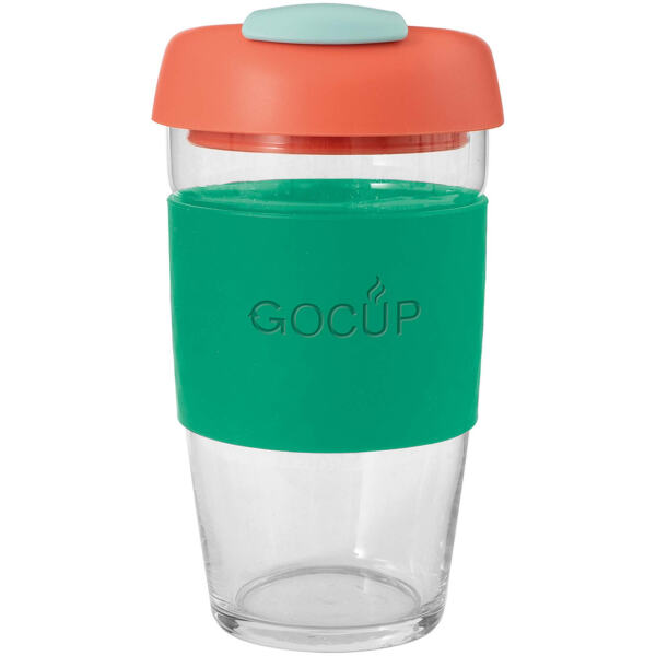 GO CUP GLASS 473ML GREEN - AVANTI