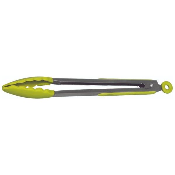 TONGS STAINLESS STEEL SILICONE 23CM GREEN - AVANTI
