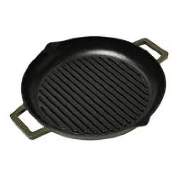 GRILL PAN ENAMEL CAST IRON GREY 31CM - CLASSICA