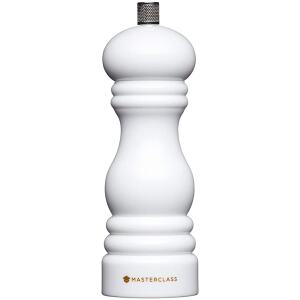 SALT / PEPPER GRINDER CAPSTAN WHITE 17CM - MASTERCRAFT