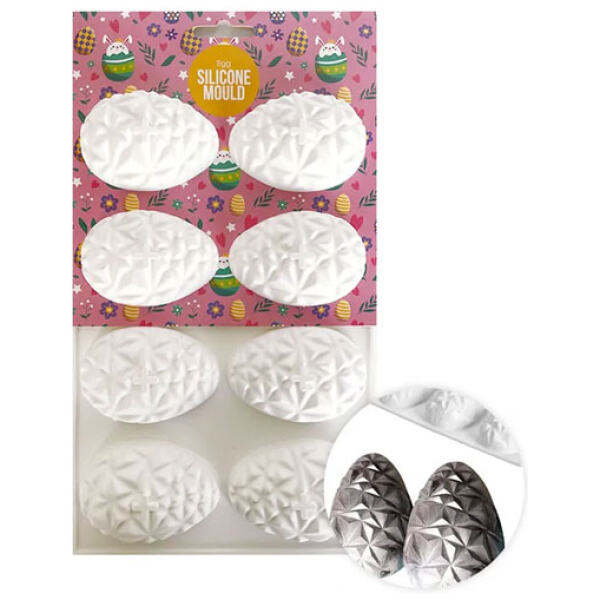 SILICONE MOULD GEOMETRIC EGGS - CAKE CRAFT