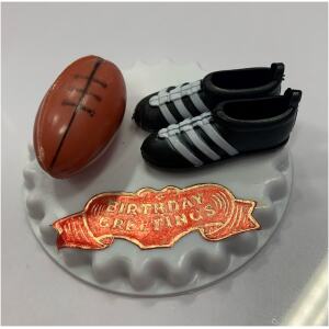 CAKE TOPPER FOOTBALL & BOOTS
