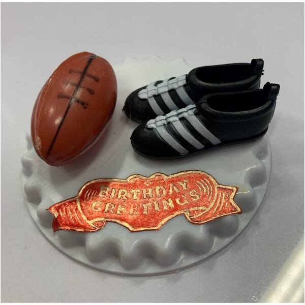 CAKE TOPPER FOOTBALL & BOOTS