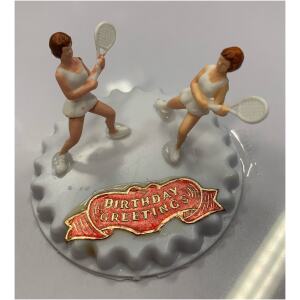 CAKE TOPPER TENNIS LADIES