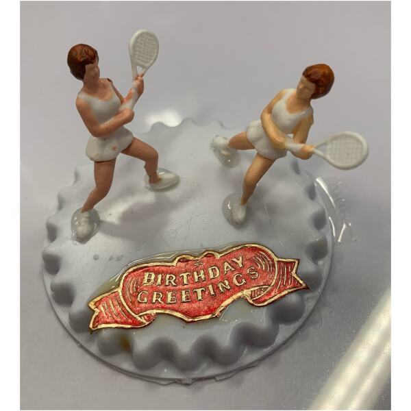 CAKE TOPPER TENNIS LADIES