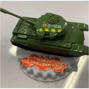 CAKE TOPPER ARMY TANK