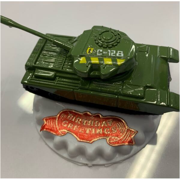 CAKE TOPPER ARMY TANK