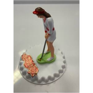 CAKE TOPPER LADY GOLFER