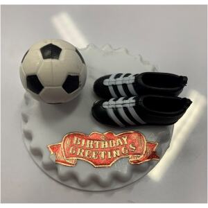 CAKE TOPPER SOCCER BALL & BOOTS