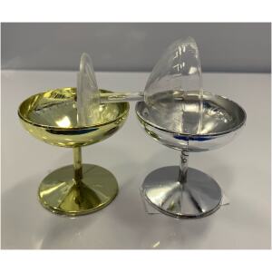CAKE TOPPER CLEAR WINE GLASS - HOLLYWOOD