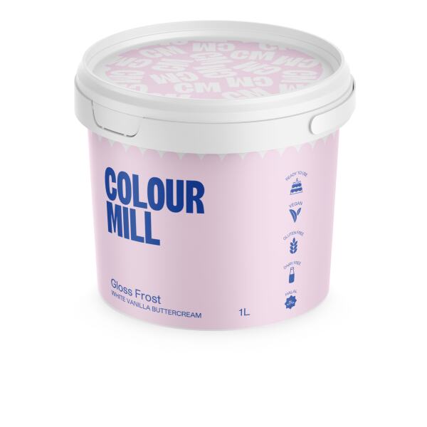BUTTERCREAM GLOSS FROST WHITE 1LTR - COLOUR MILL