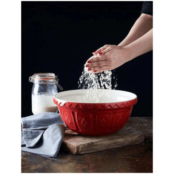 BOWL 29CM RED CERAMIC - MASON CASH - Image 2