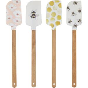 SPATULA SILICONE WOODEN HANDLE BEETANICAL - DAVIS & WADDELL