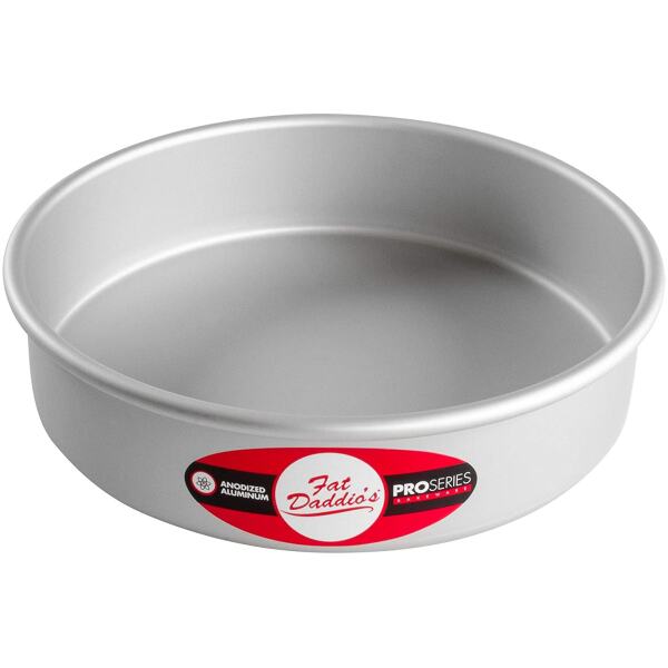 CAKE TIN ROUND ANODISED 8X2 INCH - FAT DADDIO'S