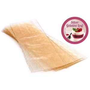 GELATINE LEAF SILVER PK10