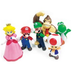 FIGURINES SUPER MARIO BROS 6PC