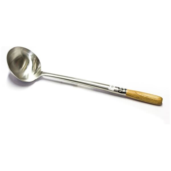 LADLE WOK STAINLESS STEEL WOODEN HANDLE - CHEF INOX