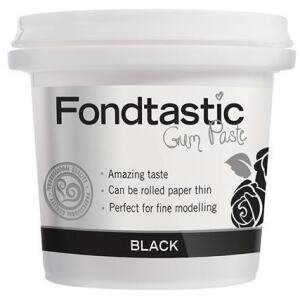 GUM PASTE BLACK 225GM - FONDTASTIC