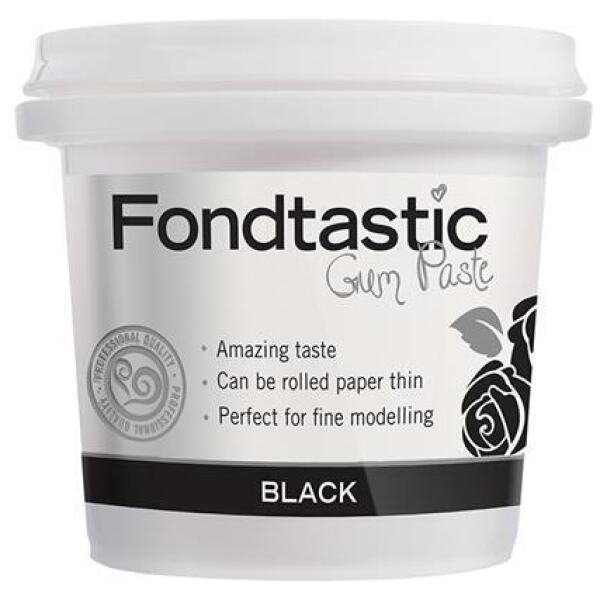 GUM PASTE BLACK 225GM - FONDTASTIC