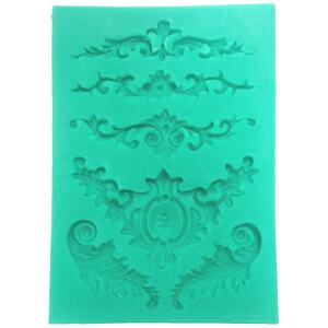SILICONE MOULD FLORISH B/G