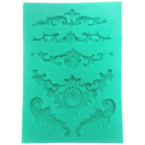 SILICONE MOULD FLORISH B/G