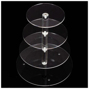 CUPCAKE STAND ACRYLIC 4 TIER - LOYAL