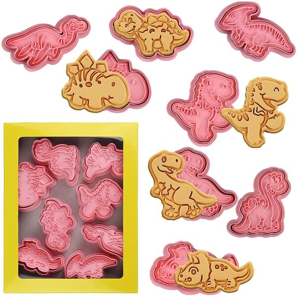 PLUNGER CUTTER SET DINOSAUR 8PC - CAKE CRAFT