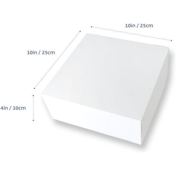 CAKE BOX SQUARE 10X10X4 - LOYAL