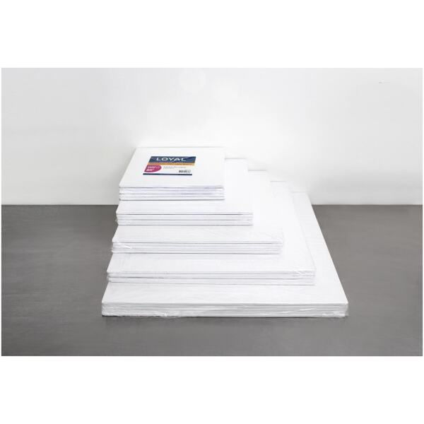 CAKE BOARD MASONITE SQ 10"WHITE - LOYAL