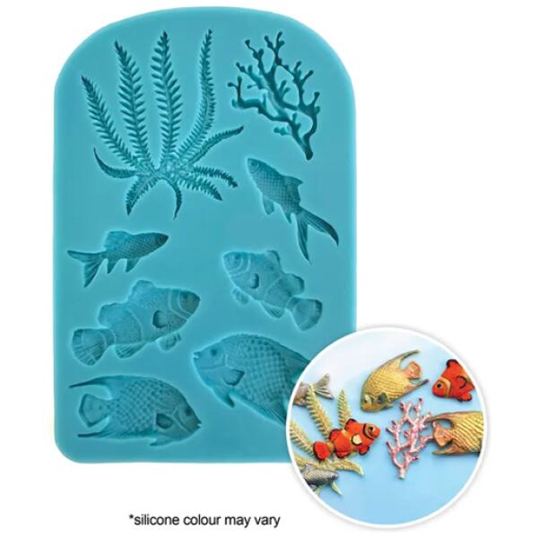 SILICONE MOULD FISH AND SEAWEED -