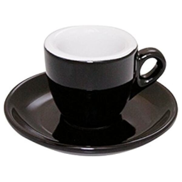 BREW ESPRESSO CUP/SAUCER BLK