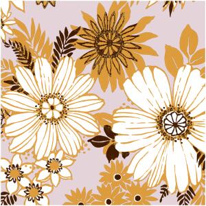NAPKINS RETRO FLORAL