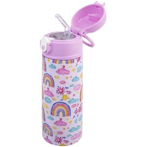 WATER BOTTLE WITH SIPPER 550ML RAINBOW SKY - OASIS
